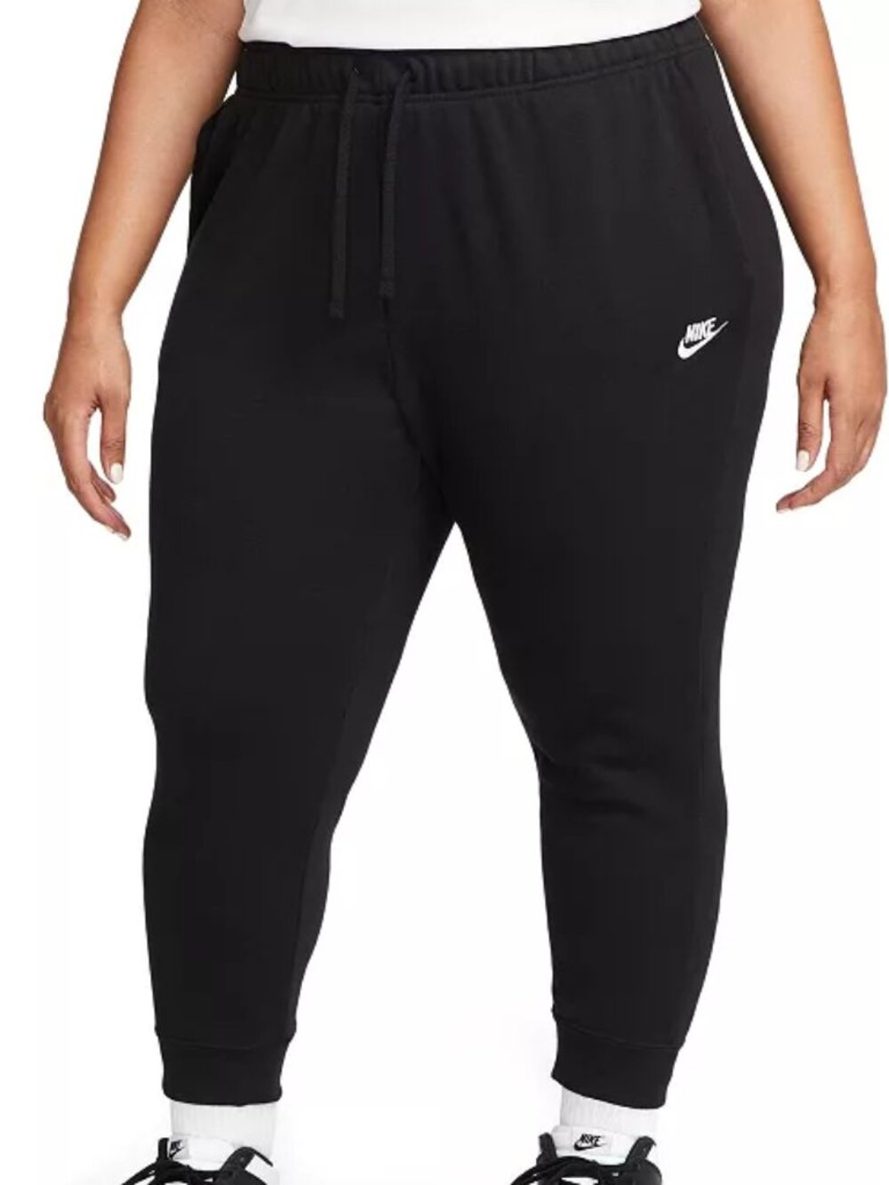 Nike Sweatpants 3X Black Jogger Standard Fit Mid Rise Fleece Pants Plus Size NWT